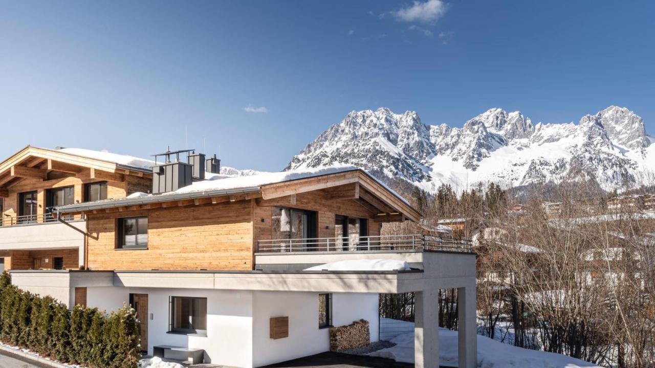 Geniessen Sie Bergblick & Sauna Im Modernen Chalet Going am Wilden Kaiser Exterior foto
