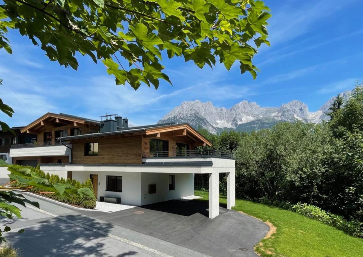 Geniessen Sie Bergblick & Sauna Im Modernen Chalet Going am Wilden Kaiser Exterior foto